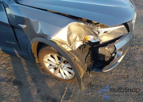 2013 BMW X3 xDrive28I из США, поврежденный, VIN 5UXWX9C53D0A15293